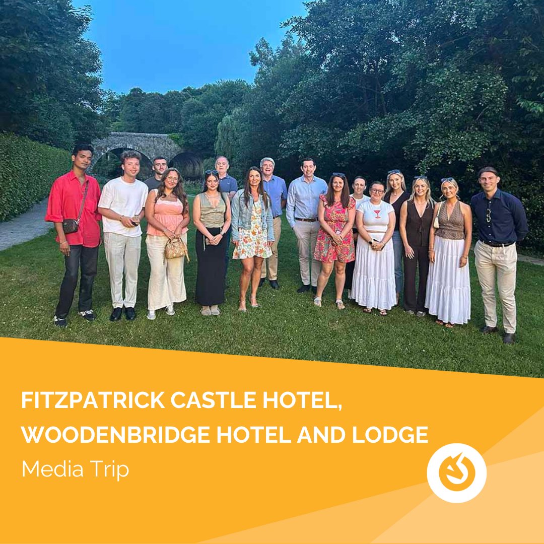 Fuzion (@fuzioncomms) on Twitter photo Last week, our #Communications team welcomed a group of media professionals on a press trip with our clients, the Fitzpatrick Hotel Collection.
The itinerary combined guided tours of <a href="/FitzCastle/">Fitzpatrick Castle</a> in Killiney & <a href="/WoodenbridgeHL/">Woodenbridge Hotel</a> in Avoca with plenty of time to soak up the sunshine. Last week, our #Communications team welcomed a group of media professionals on a press trip with our clients, the Fitzpatrick Hotel Collection.
The itinerary combined guided tours of <a href="/FitzCastle/">Fitzpatrick Castle</a> in Killiney & <a href="/WoodenbridgeHL/">Woodenbridge Hotel</a> in Avoca with plenty of time to soak up the sunshine.