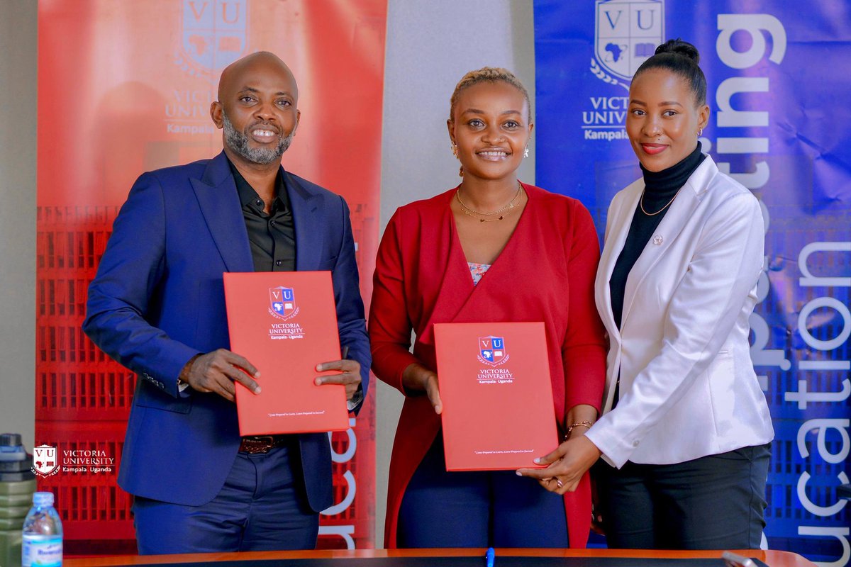 VUCoopEd's tweet image. One step closer to our Co-operative Education vision!

@VUKampala, led by our V.C  @ReachDrMuganga  &amp;amp; @shamimkmatovu.  signed an MOU with @BrighterMonUG with their team led by C.D  Xevior Wachira — This, breathes into  bridging  the gap between academic learning and world work.