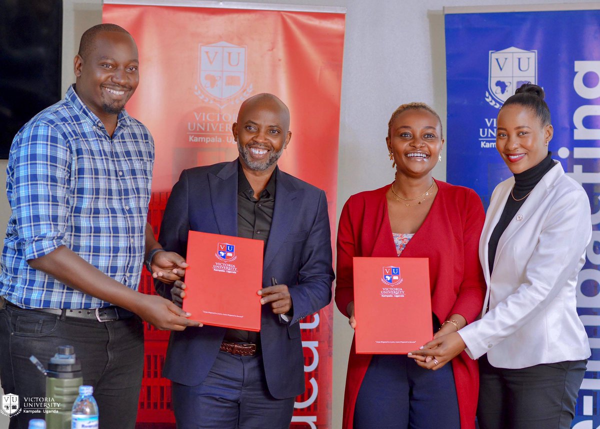 VUCoopEd's tweet image. One step closer to our Co-operative Education vision!

@VUKampala, led by our V.C  @ReachDrMuganga  &amp;amp; @shamimkmatovu.  signed an MOU with @BrighterMonUG with their team led by C.D  Xevior Wachira — This, breathes into  bridging  the gap between academic learning and world work.