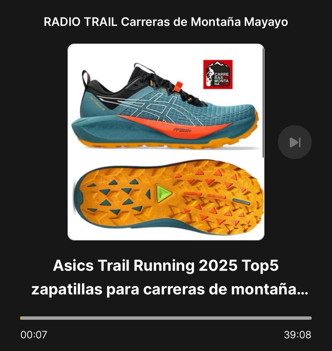 moxigeno's tweet photo. MI TOP5 ASICS TRAIL RUNNING: Os dejo en este podcast #radiotrail mi repoker reinas de los japoneses  este año. Precios y estilos para todos (100-250€) pero siempre un agarre excepcional.
Escucha si te llama 👉 https://t.co/0UkQBhFtX7
#carrerasdemontaña #asicstrail  #ASICSTrail https://t.co/Dkb6uRB5dk