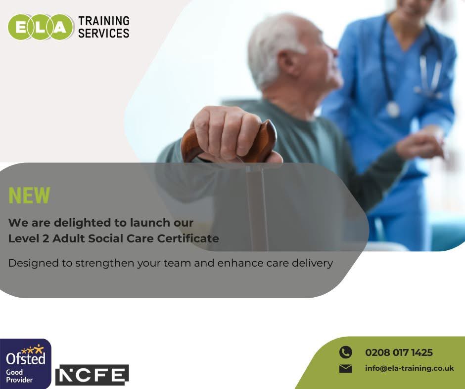 elalearning's tweet photo. #Level2CareCertificate #AdultSocialCare #WorkforceDevelopment #SocialCareTraining #HealthAndSocialCare #StaffRetention #CareSectorSupport #TeamELA #CelebratingSocialCare #LeadershipInCare https://t.co/qazdKU5EVz