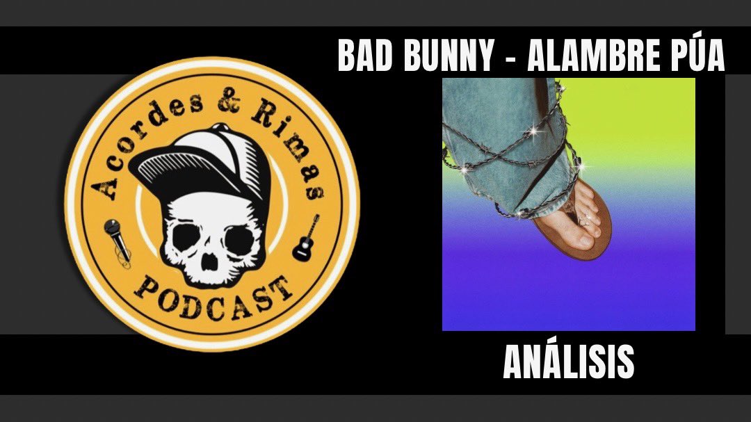 [Episodio 428]

Hoy <a href="/QueSobrao/">Chri</a> y <a href="/Joutax/">J</a> analizan la canción nueva de Bad Bunny, Alambre Púa. También hablan de Ankhal chingándose la almohada, etc.

Spotify: open.spotify.com/episode/45LYdM…

Youtube: youtu.be/aGGy4YUrCeo?si…

patreon.com/acordesyrimas

RT RT!