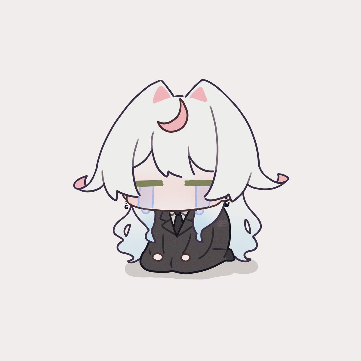 0nigili8's tweet image. #とわのあとりえ 謝罪用スーツ…