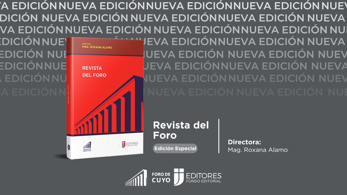 #NuevaEdición

Nos complace comunicar el lanzamiento de la Edición Especial de la Revista del Foro "Los límites del razonamiento jurídico", que ha sido dirigida por el Dr. Fernando A. Bermúdez.

Conocé más en: ijeditores.com/pop.php?option…