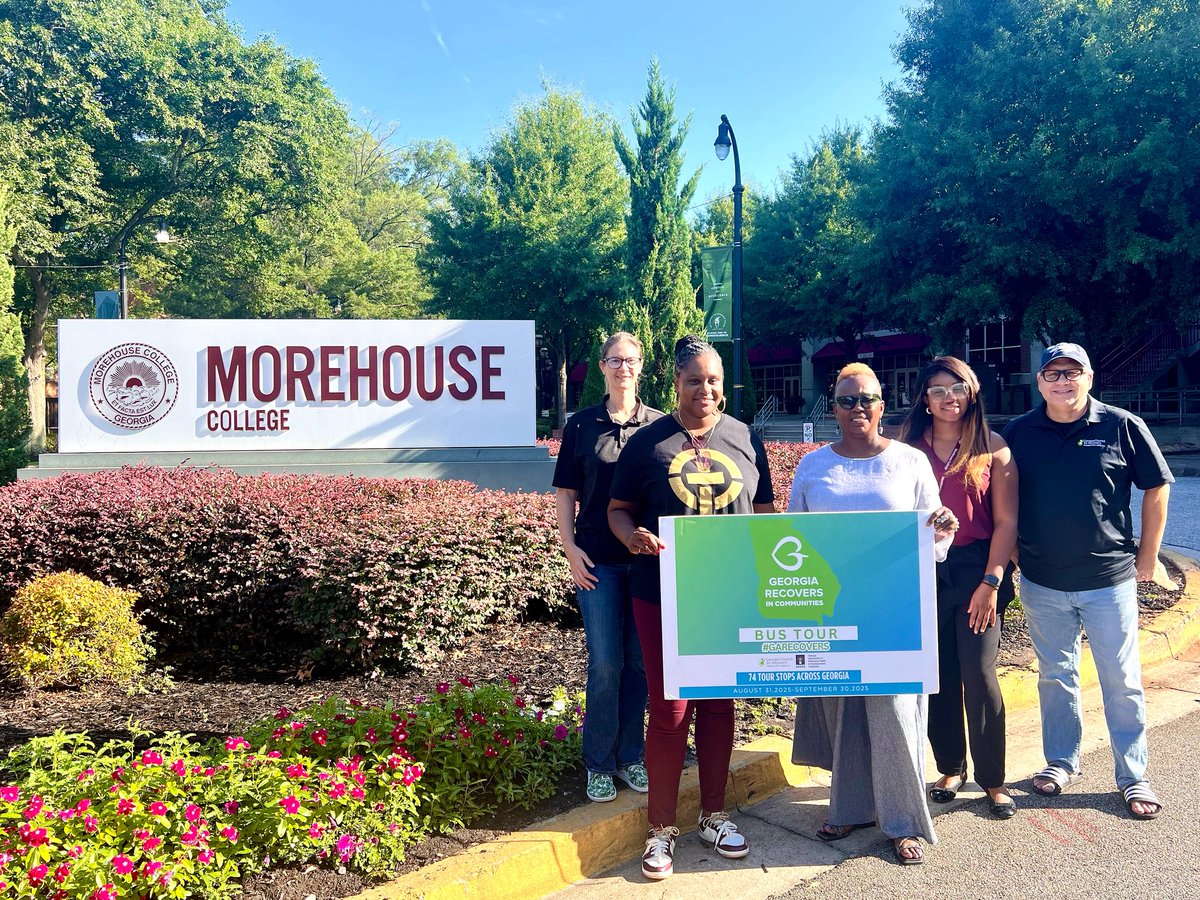 GC4R 🇺🇸 #GARecovers (@recovery_gc4r) on Twitter photo Morehouse College…Jasmine Turner, Annie Clark and Jeff Breedlove on a site visit for The 2025 Georgia Recovers Bus Tour
Thanks to Kennedy Nash with <a href="/Morehouse/">Morehouse College</a> College and Alexia Jones with R2ISE for welcoming the Georgia Recovery Community to Da 'House
#GARecovers #gapol Morehouse College…Jasmine Turner, Annie Clark and Jeff Breedlove on a site visit for The 2025 Georgia Recovers Bus Tour
Thanks to Kennedy Nash with <a href="/Morehouse/">Morehouse College</a> College and Alexia Jones with R2ISE for welcoming the Georgia Recovery Community to Da 'House
#GARecovers #gapol