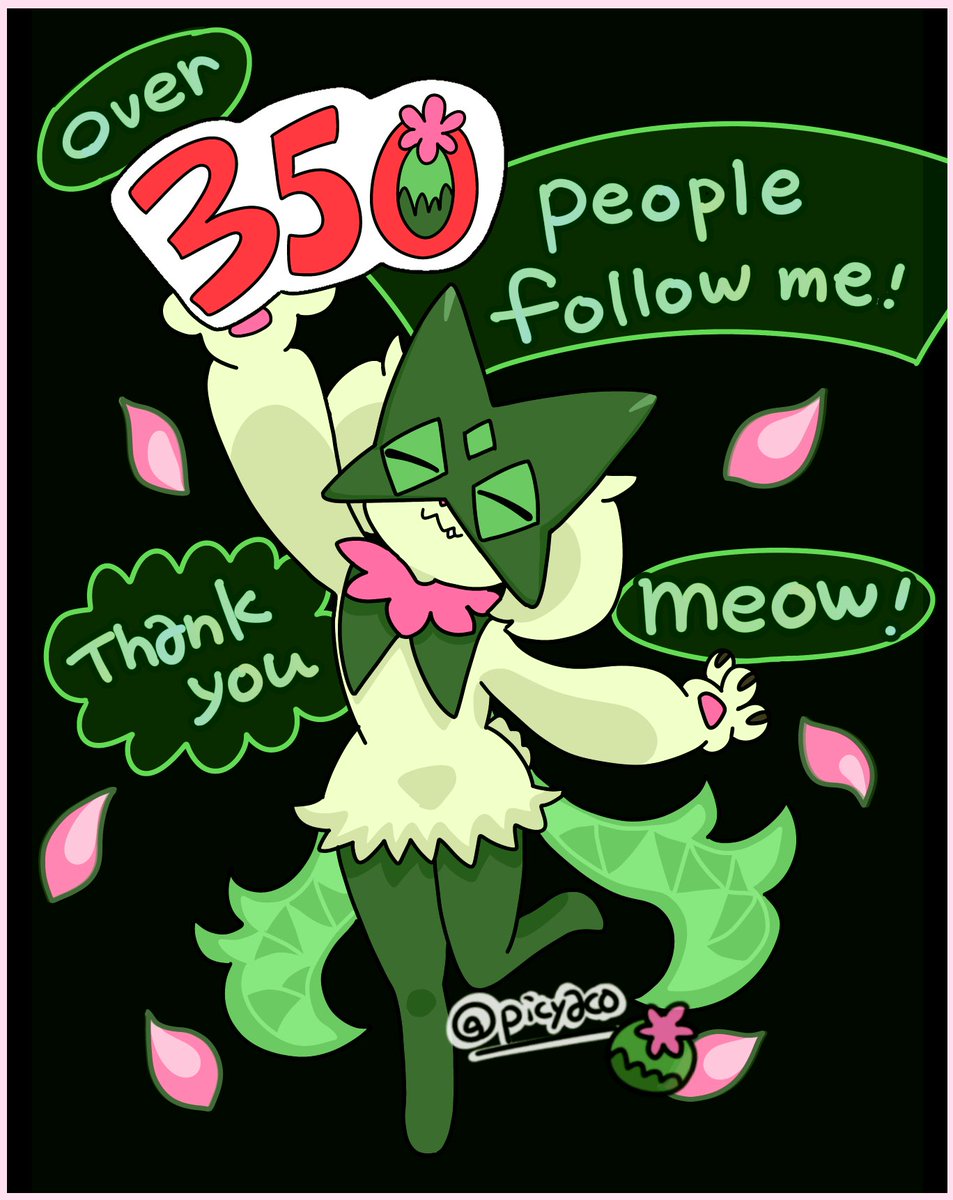 picyaco's tweet image. ((マスカーニャちゃん122枚目☘️))
350人以上の方からフォローいただきました✨
ありがとうございますニャっ☘️
#Meowscarada #pokemonfanart