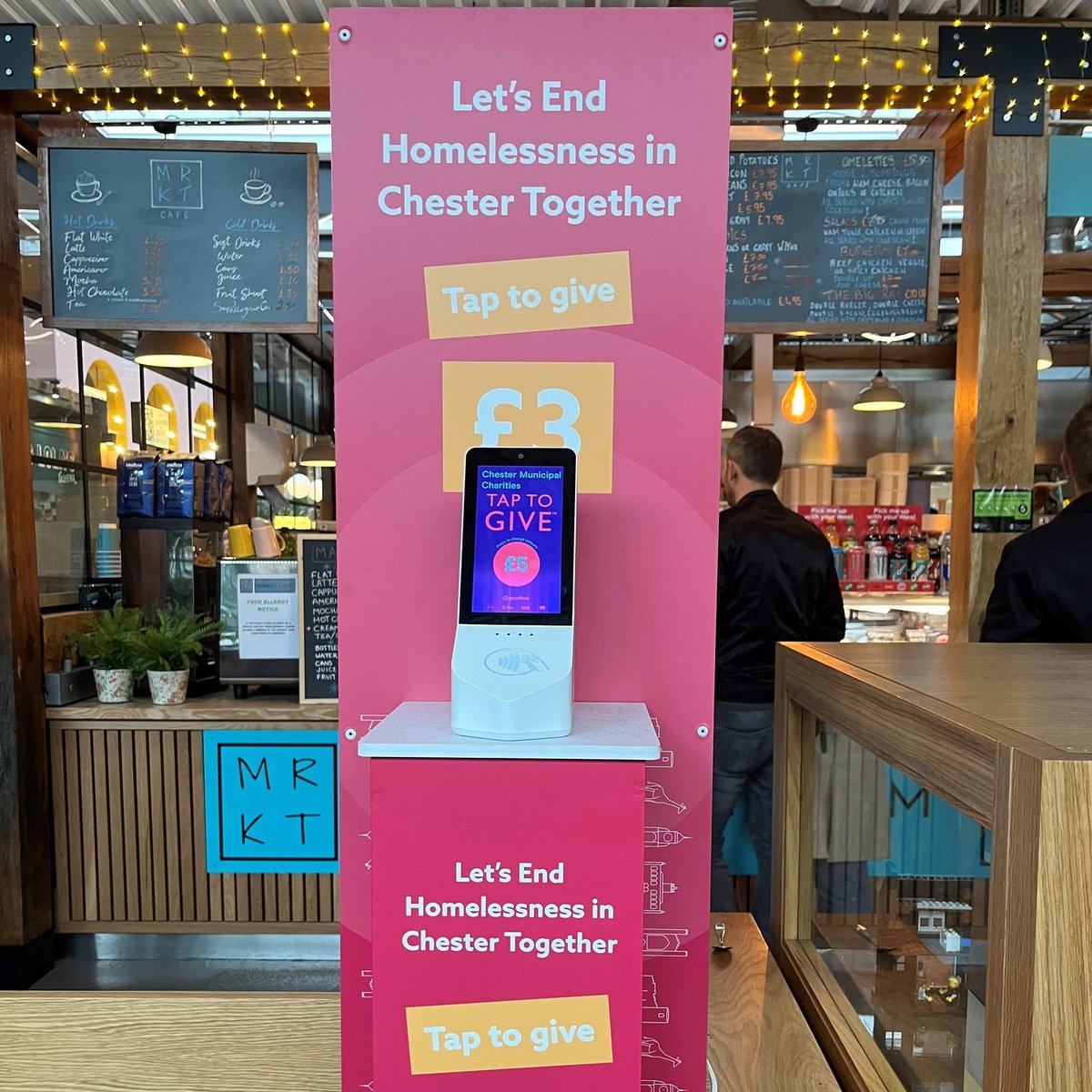 cathsince1972's tweet image. If you are out in Chester this week keep a beady eye open for the End Homelessness tap-to-donate points in:
📍 Grosvenor Shopping Centre (Opposite the entrance to Costa)
📍 New Chester Market (By MRKT Café)
All proceeds raised go to charities in Chester supporting those…