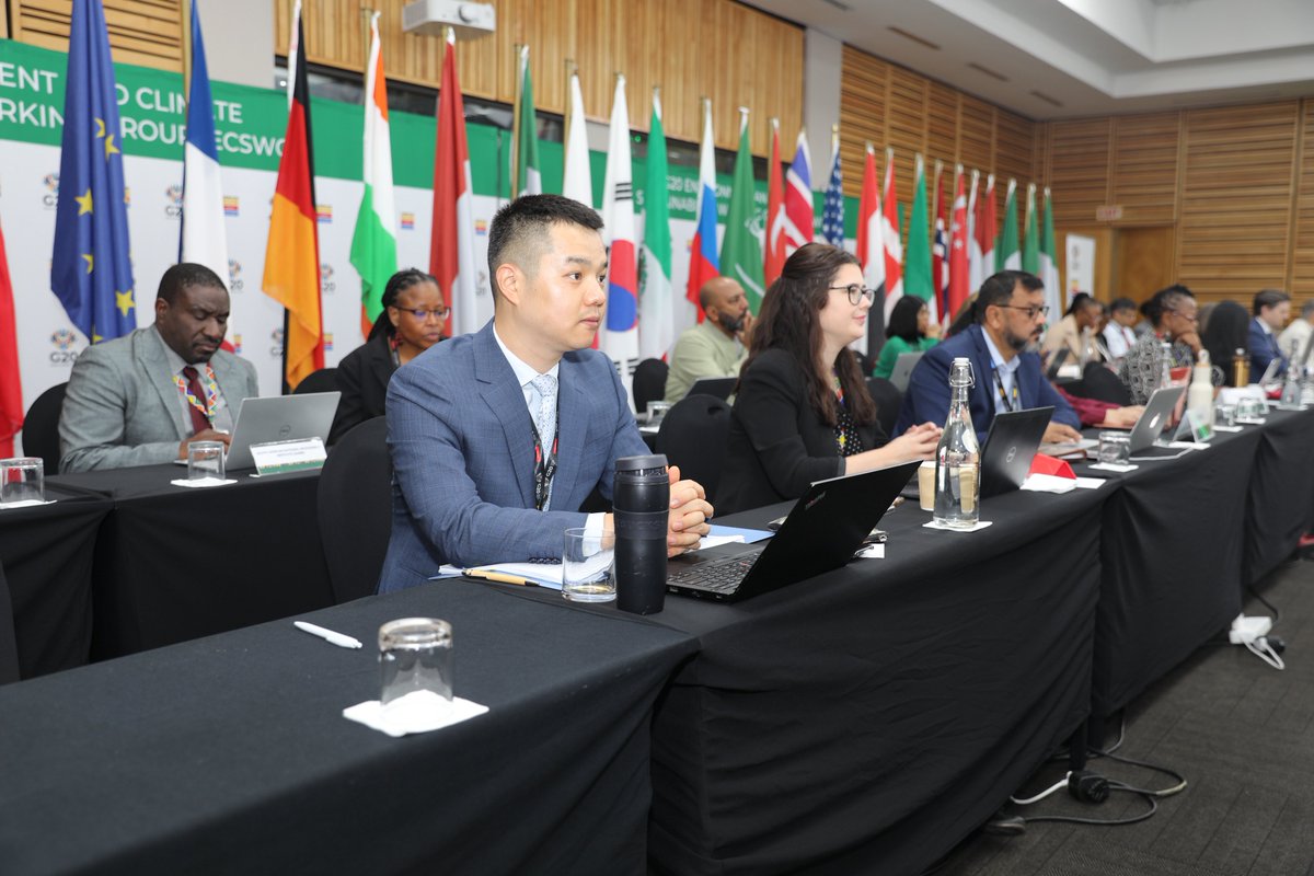 Environmentza (@environmentza) on Twitter photo Efforts to combat environmental and climate change challenges are still in motion on Day 3 of the 2nd technical meeting of the #G20ECSWG where plenary sessions and other side events are the order of the day! 
#G20SouthAfrica #ReKaofela Efforts to combat environmental and climate change challenges are still in motion on Day 3 of the 2nd technical meeting of the #G20ECSWG where plenary sessions and other side events are the order of the day! 
#G20SouthAfrica #ReKaofela