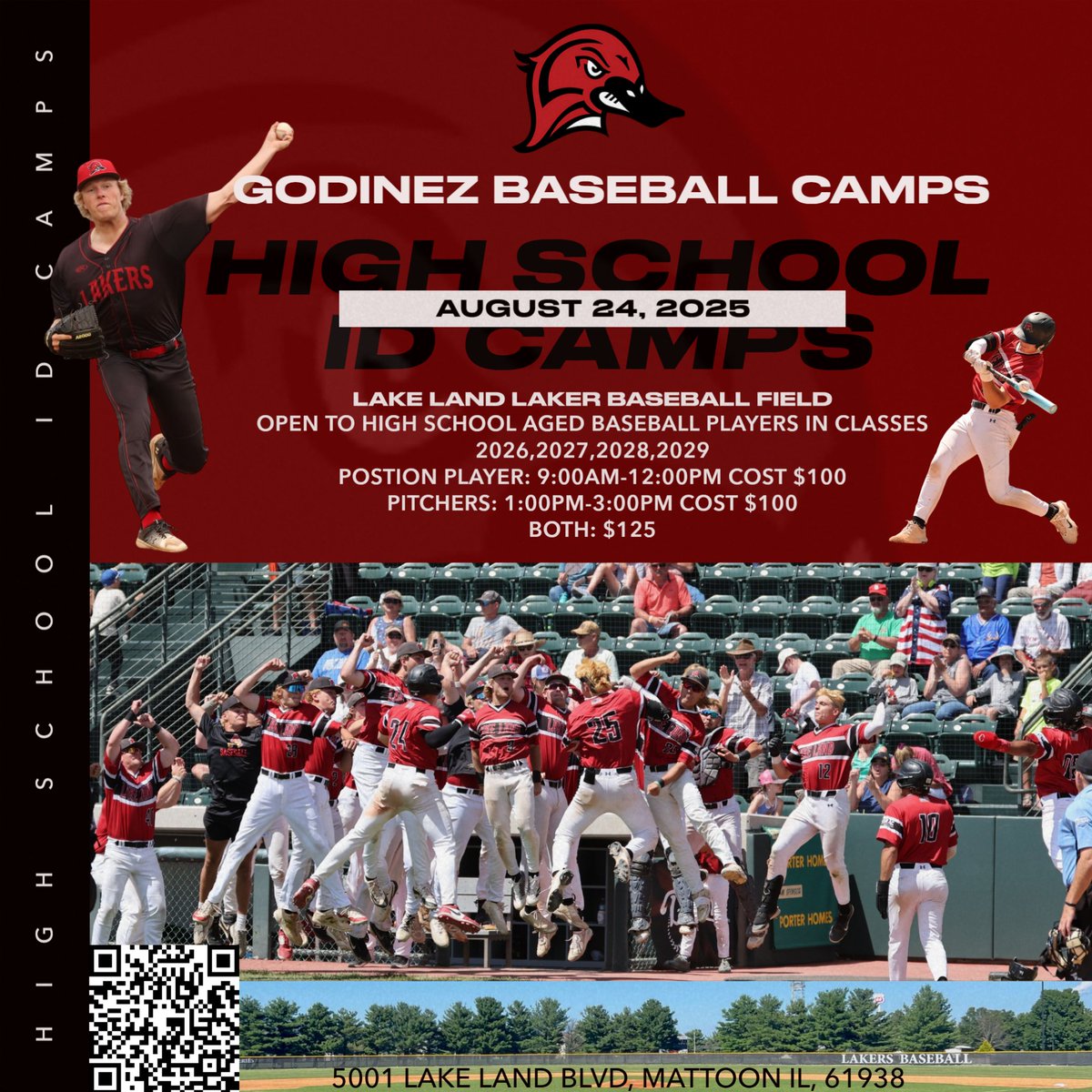 J_godinez08's tweet image. Get signed up today for @LLC_Baseball High School ID Camp!
2025 Season
-45-21
-Region XXIV A Champions 
-Midwest District Champions 
-NJCAA JUCO WORLD SERIES
-4th Place Finish

Come meet our coaches, players and see campus!
godinezbaseballcamps.com