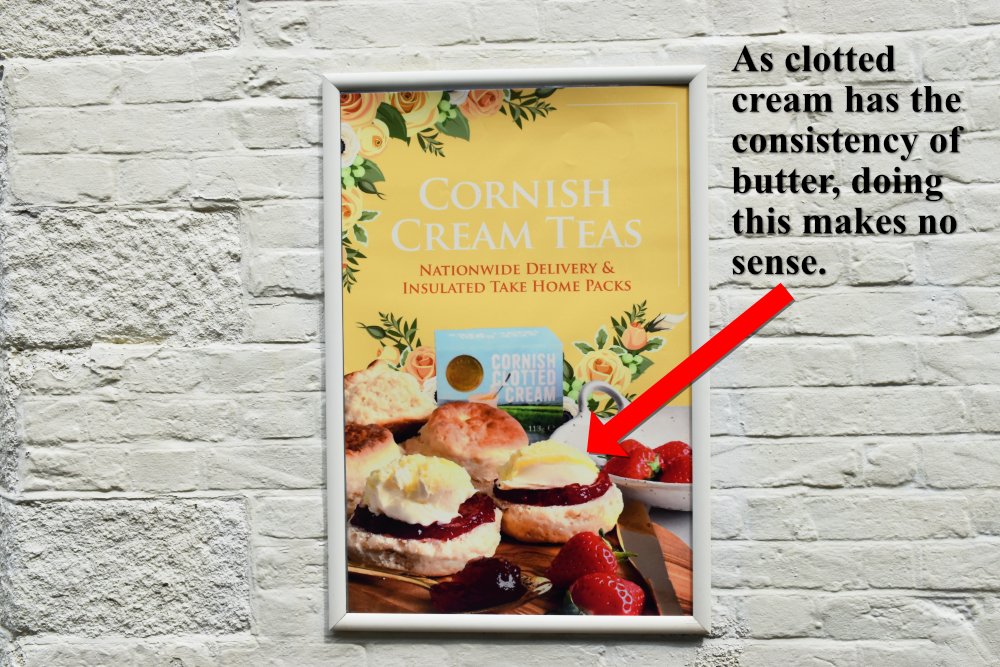 JackMwriter's tweet image. Sorry Cornwall, Devon's way just seems to make more sense to me. #creamtea #scones #jam #cream #Cornwall