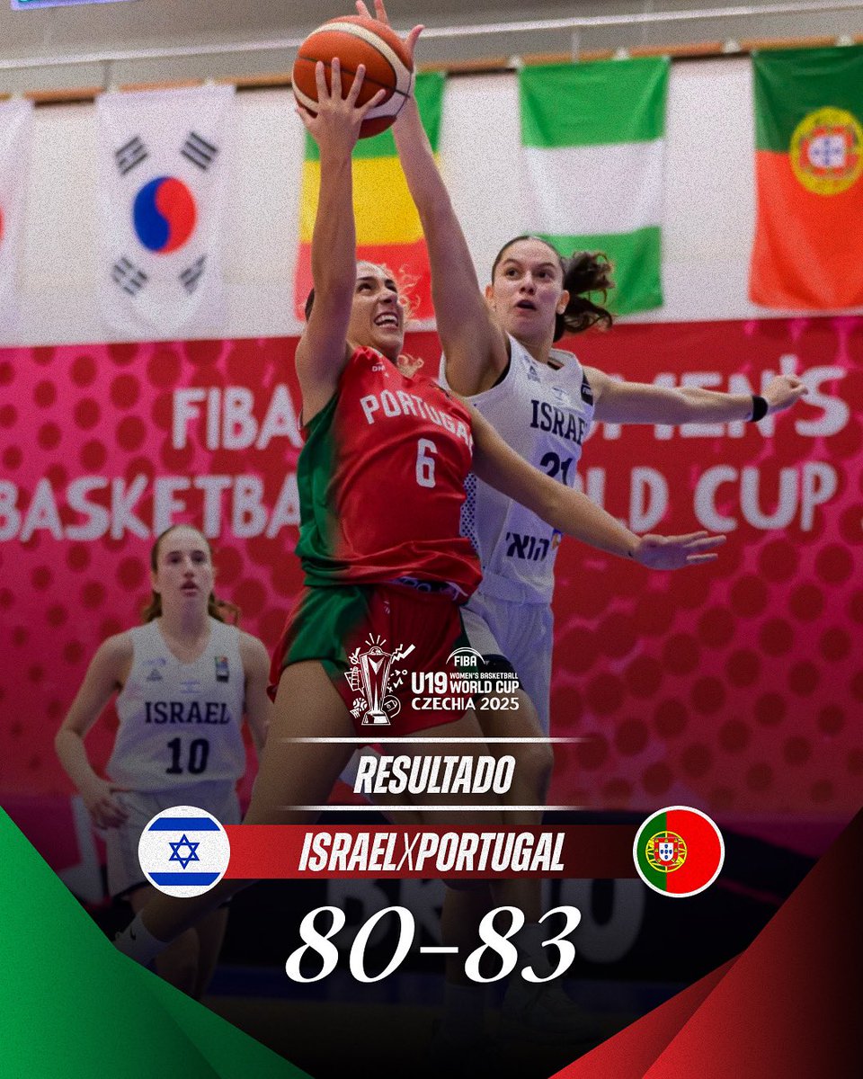 Portugal está nos 'quartos' do Mundial Sub-19 Feminino de Basquetebol 🇵🇹👏