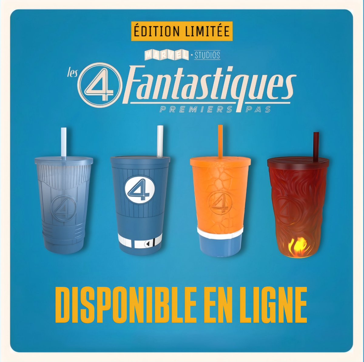 LeGrandRex's tweet image. ⚠️ Quelques unités de buckets et gobelets des 4 Fantastiques sont en vente sur notre boutique en ligne !
Dépêchez-vous, car il n’y en aura pas pour tout le monde ! ➡️ tinyurl.com/3tz57nr8