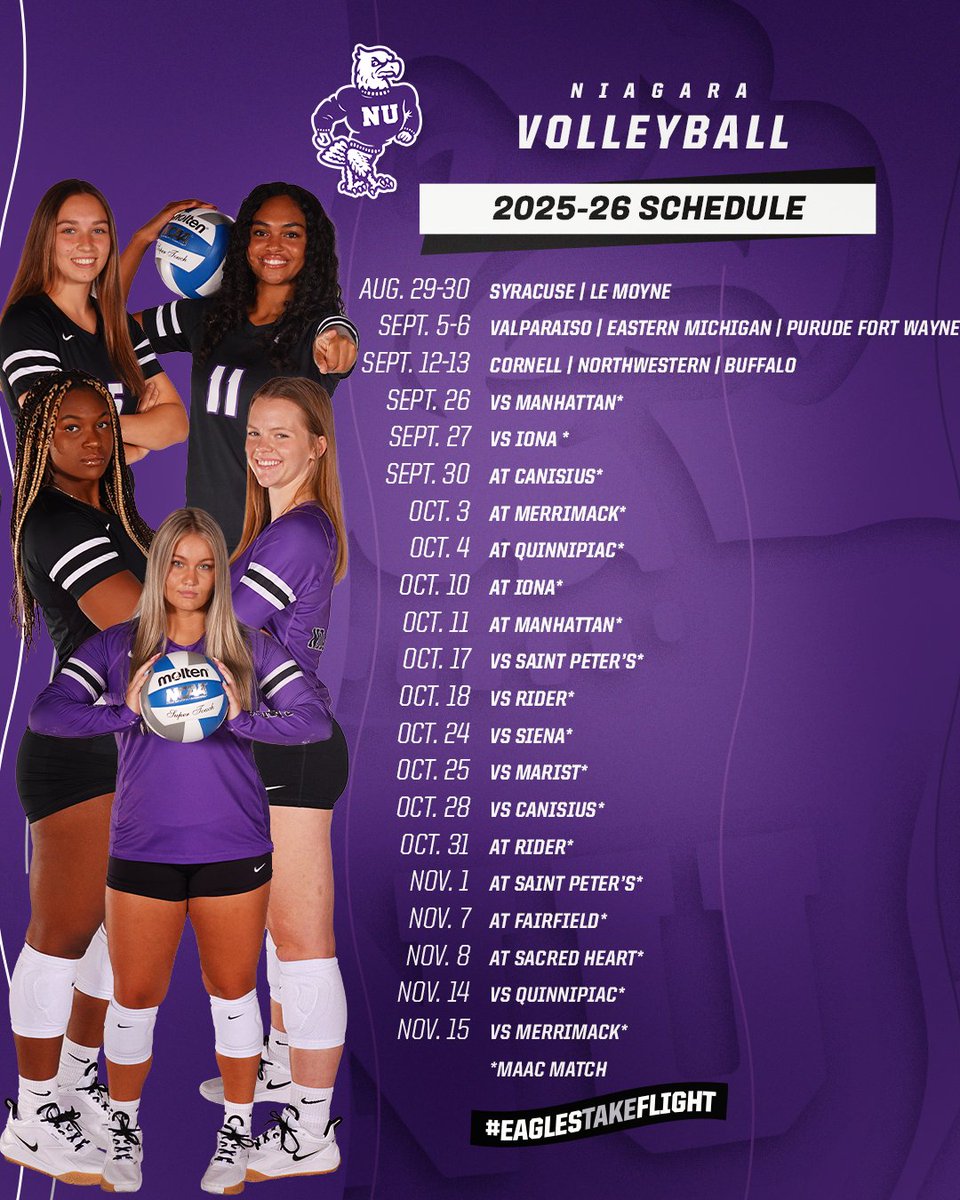 The 2025 schedule is here!

🟣🦅🏐