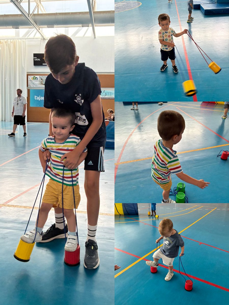Un día en la Escuela de Verano de Tajamar. Asegurada la diversión para los niños de 2 años.