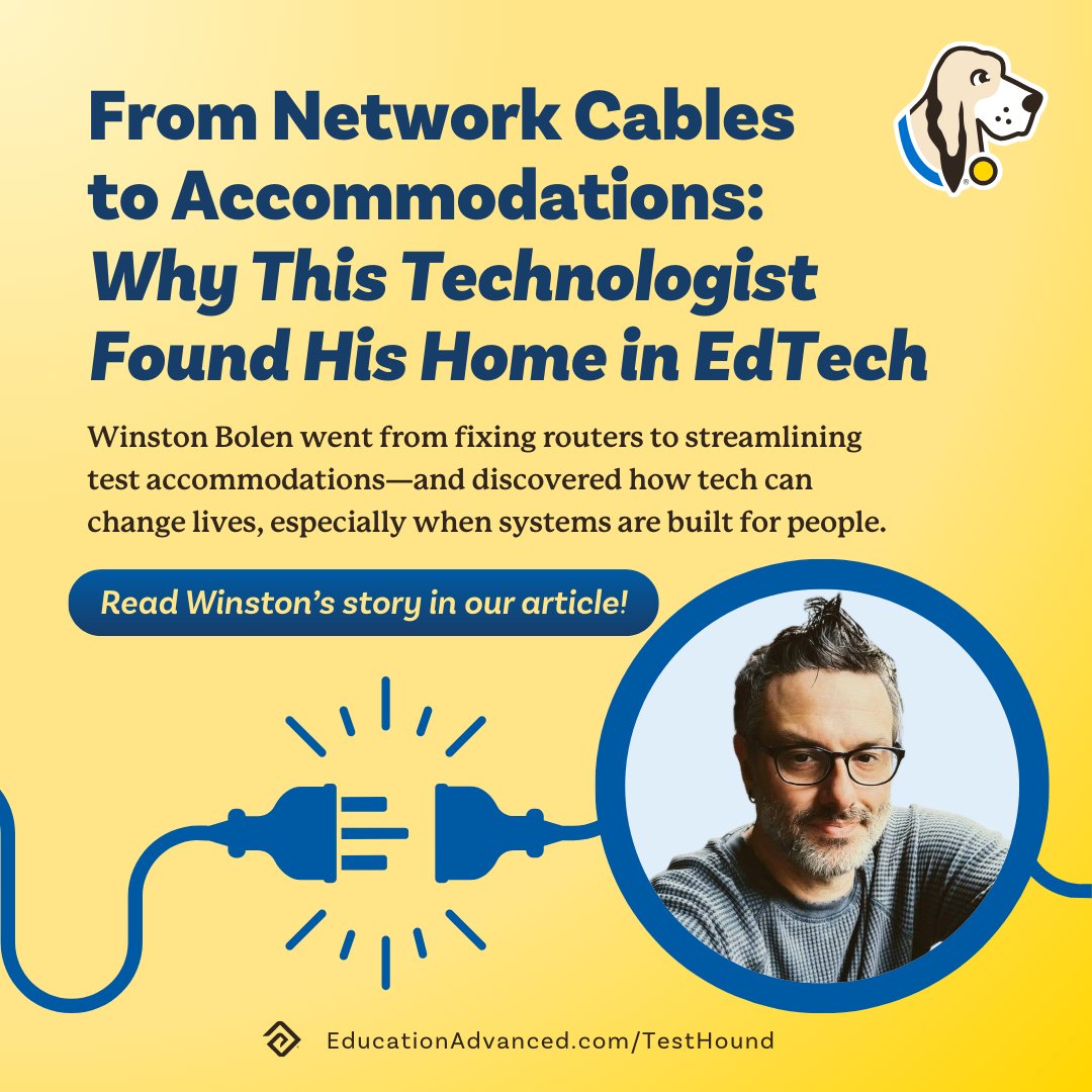 From tech director to testing pro! Discover how one #Edvancer shifted from network cables to managing accommodations—and how the right tools made all the difference. Read Winston's story! educationadvanced.com/blog/from-netw…