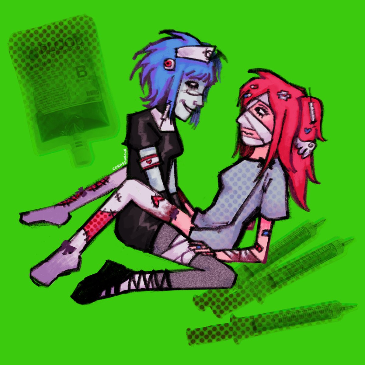 corpsemunchr's tweet image. #artfight2025 revenge for @datoxicwaltz i Hope you like this I'm So scared