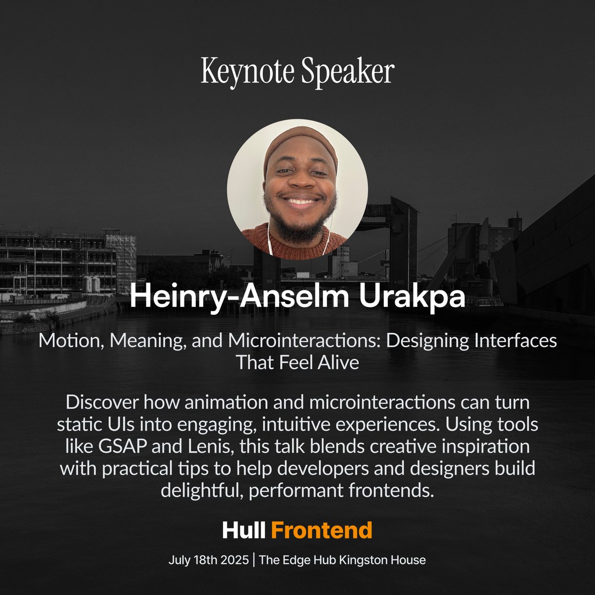 hullfrontend's tweet image. Here is our lineup for this Friday:
Registration still on-going
hull-frontend.kit.com/91ef47c945