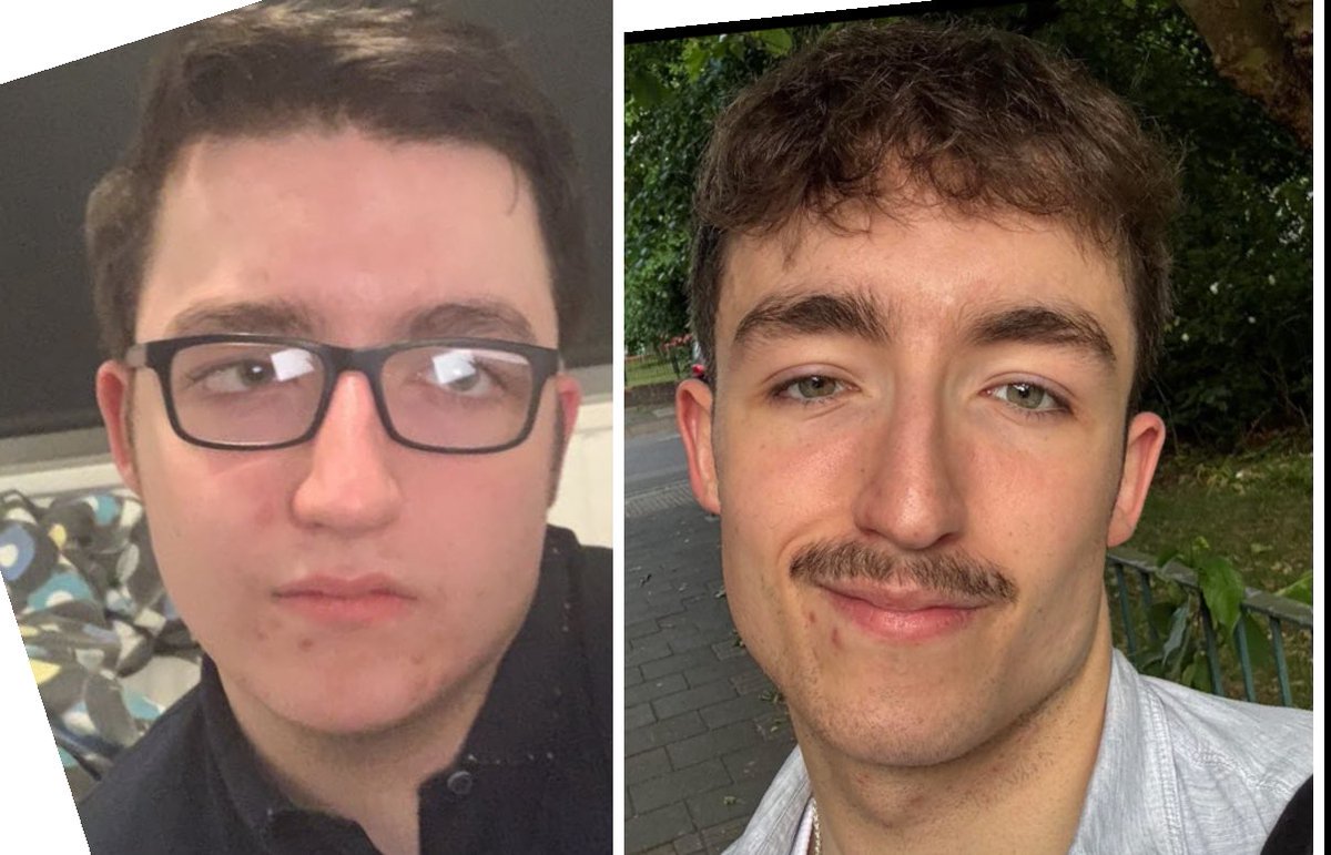 bluealoud's tweet image. 20 vs 24 year old me look like different people and it still blows my mind😭