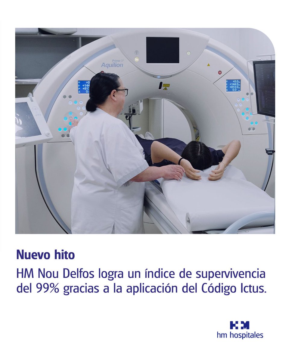 🚨Gracias al Código Ictus, HM Nou Delfos ha aumentado la detección temprana y mejorado el tratamiento, logrando un índice de supervivencia del 99% en los primeros 3 días. Con un crecimiento del 22% en la actividad, este programa multidisciplinar y de alta tecnología salva vidas y