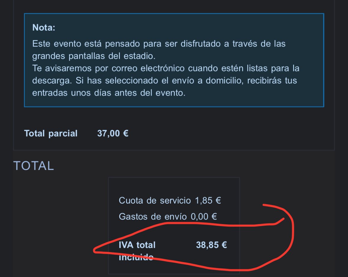 Dae_Visuals's tweet photo. @goserra11 @Reventxz @InfoJobs 38,85€ cada una que es lo que me valieron sumando taxas https://t.co/DY7Gj30HFS