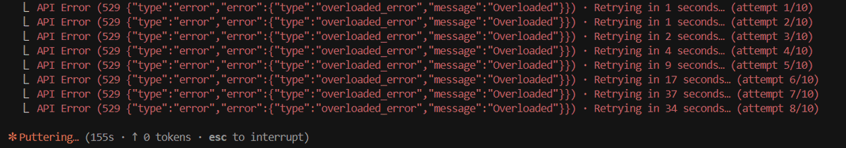Access_Cop's tweet image. Hey, @AnthropicAI your dashboard says all servises are operational but my first attempt in #claude_code this morning is throwing a ton of 529&apos;s. It would be nice for developers to know the real status.