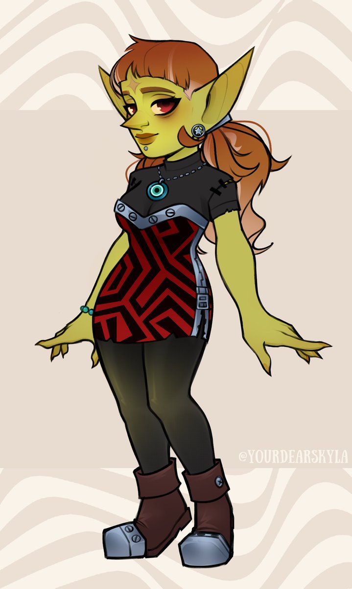 Part of Fable's wardrobe 
#Warcraft #worldofwarcraft #art #goblin #goblins #horde #warcraftart