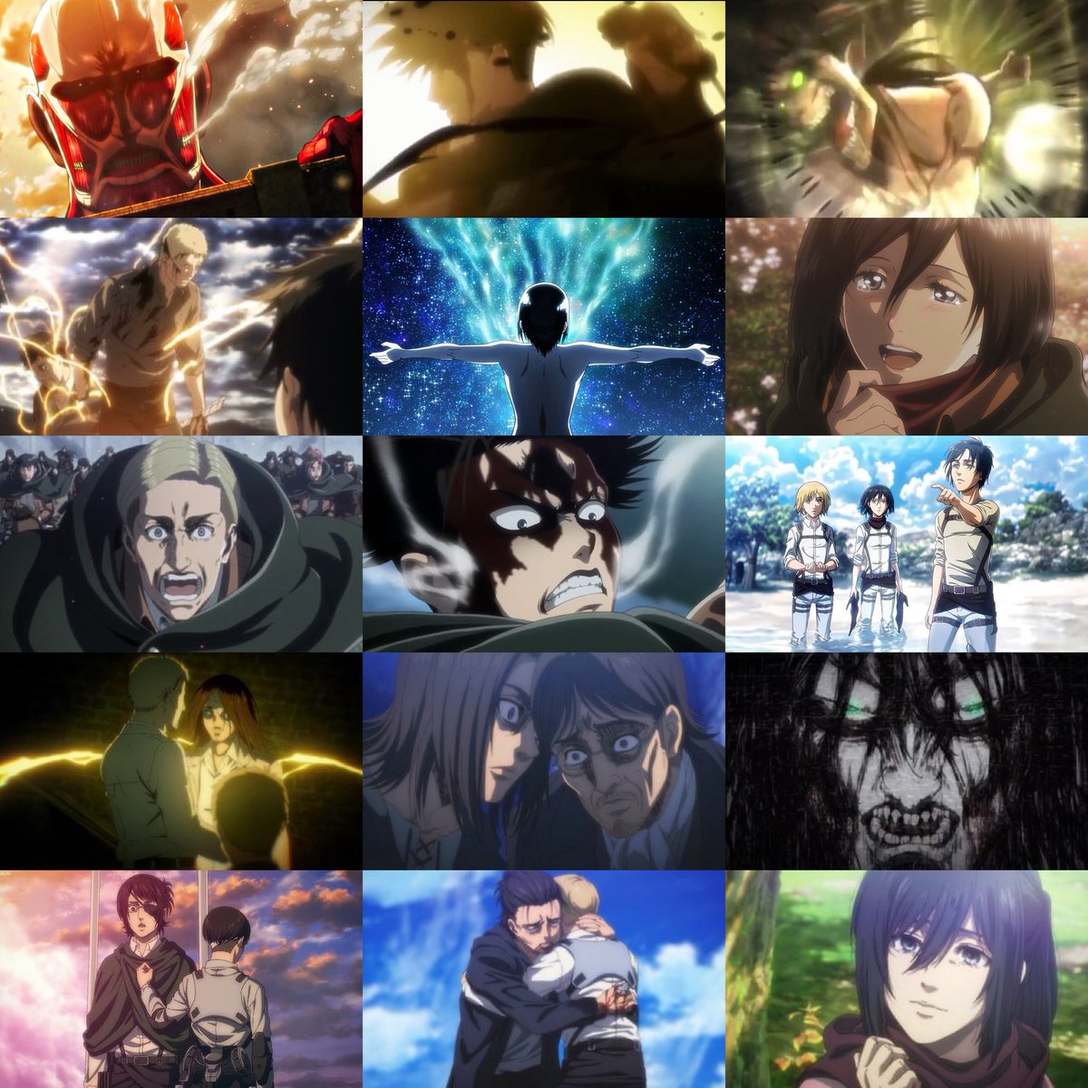 People only hate attack on titan cause their anime will never reach these peaks