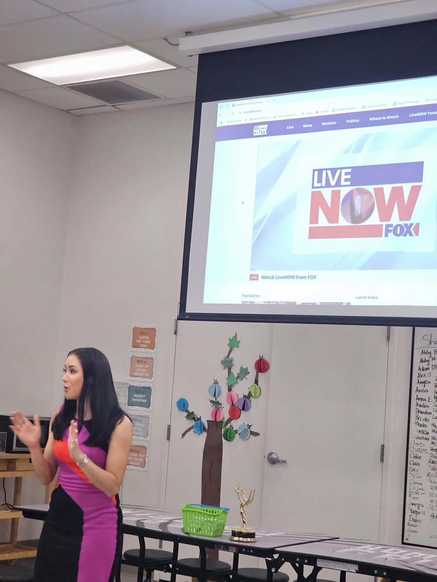 Thank you <a href="/LakeMaryPrep/">Lake Mary Preparatory School</a> summer camp for inviting me to speak about my experience as a journalist &amp; what it’s like to work at <a href="/livenowfox/">LiveNOW from FOX</a>!