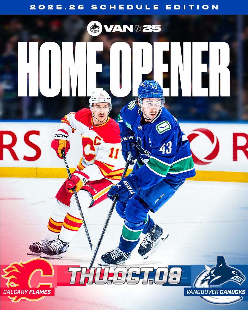 Canucks's tweet image. New #Canucks season loading at @RogersArena on October 9th. 👀
More games dropping soon...