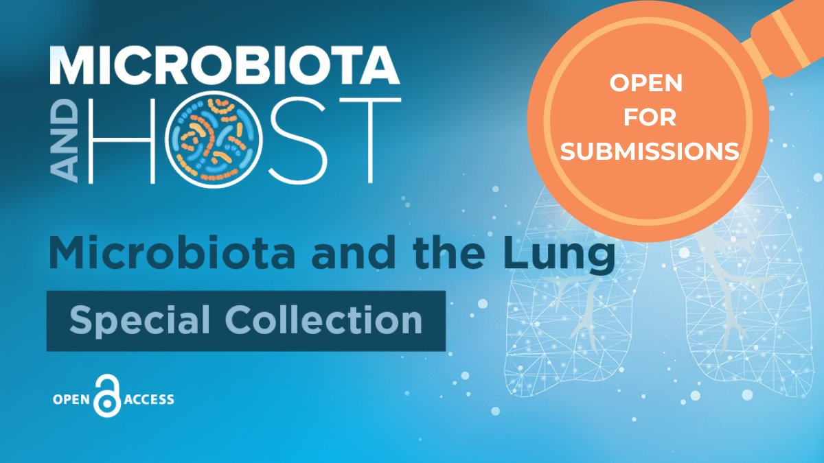 Microbiota and Host (@microbiotahost) on Twitter photo 🫁Does your research focus on advancing knowledge of the lung microbiota?
'Microbiota and the Lung' is open for submissions! This collection will spotlight research exploring the importance of the microbiota in a variety of lung diseases.
📨Submit today: mah@bioscientifica.com 🫁Does your research focus on advancing knowledge of the lung microbiota?
'Microbiota and the Lung' is open for submissions! This collection will spotlight research exploring the importance of the microbiota in a variety of lung diseases.
📨Submit today: mah@bioscientifica.com