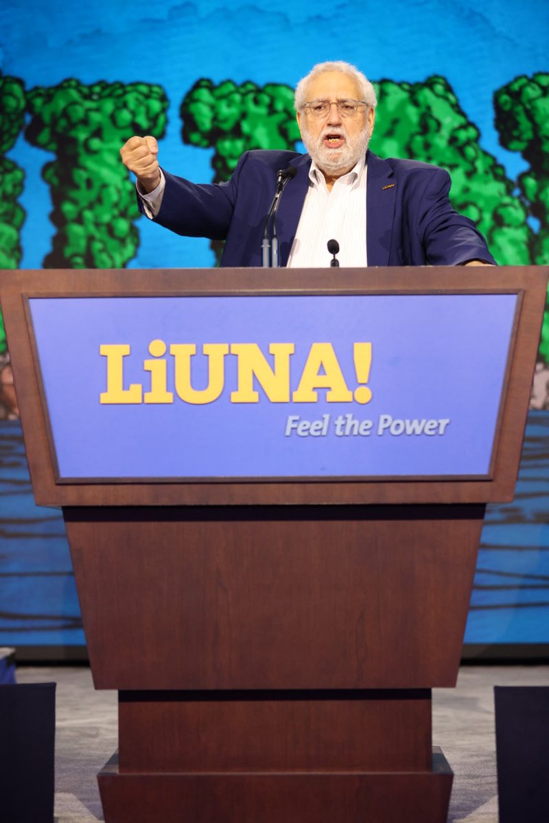 LIUNA's tweet image. At the 2025 Leadership Conference: Bruce Lerner, LIUNA General Counsel, broke down the legal battles ahead, while April Ogden-Thomas, Executive Director of the Southeast Laborers’ Training Fund, highlighted how training and apprenticeship are building LIUNA’s future.