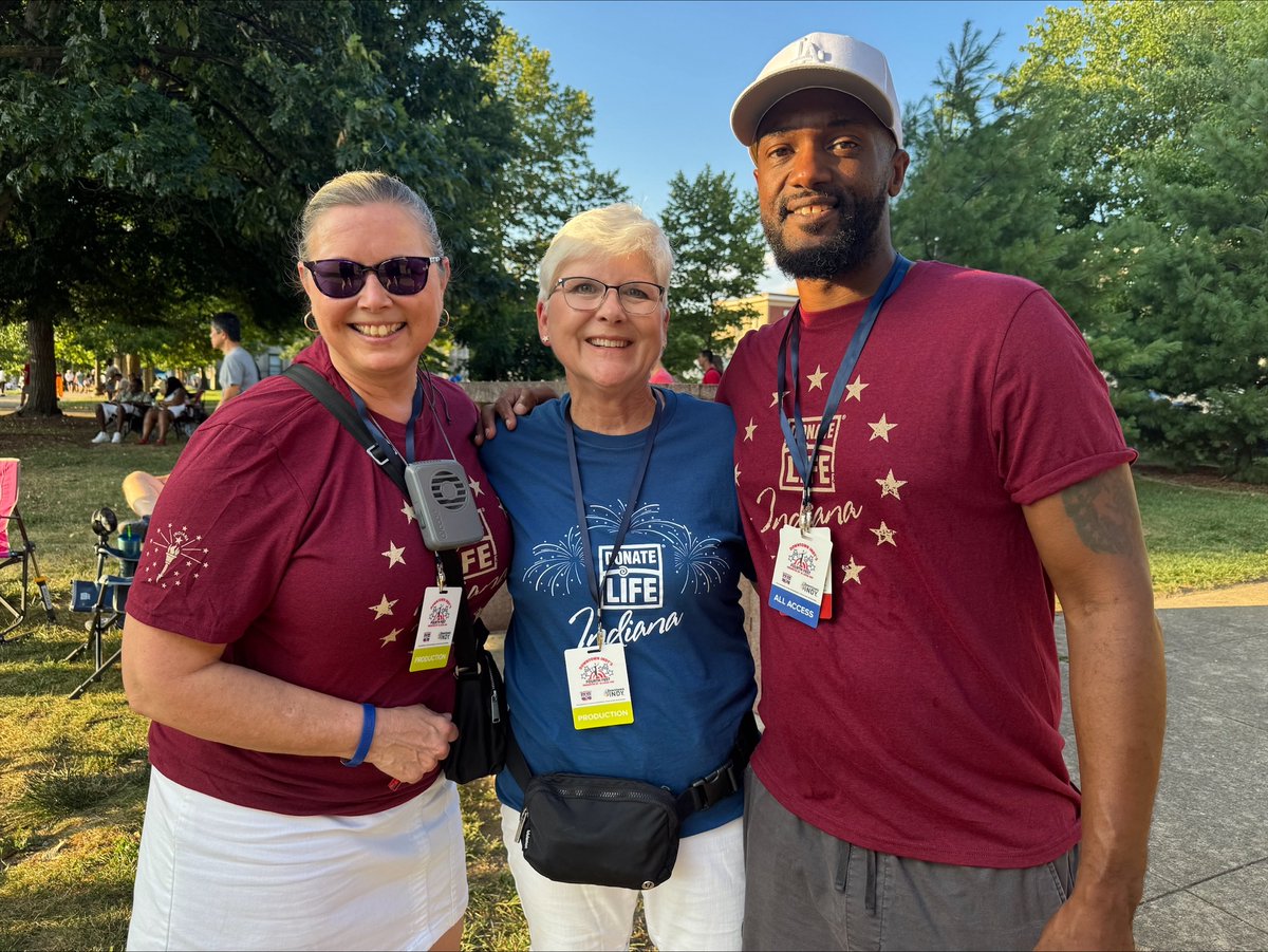 Thank you to everyone who stopped by the @DowntownIndy Fourth Fest! And a huge thank you to our friends and volunteers who helped make the event a huge success. 

Allan and Curtis talked about how organ donation saved their lives.