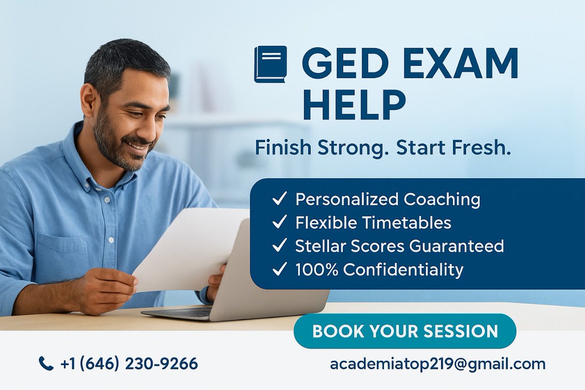 proctorshub's tweet photo. #GEDSuccess  #AdultEducation #DiplomaGuaranteed #TestPrep #CareerReady #EducationMatters #OnlineTutoring #GED #explorepage #xcommunity #Engage #focusmode #gradschoolhelp #academicsuccess #GED2025 #BookNow #nottoolate #smartstudy #collegestudents #GEDprep
#studyinusa #studytips https://t.co/MP6EzZXdvU