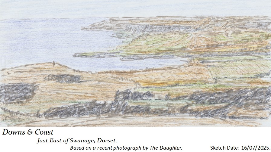 DrDanDiaper's tweet image. &apos;Downs &amp;amp; Coast&apos; #sketch #Dorset 
@abdulhayemehta @NorthStandGang @ilegally_indian @AnnieChave @palfreyman1414 @Edgaralanpoe48 @andydurrant75 @cbar2323 @kinobe911 @mattbob84 @WG_RumblePants @PanoPhotos #pano #panorama #drawing #pencil #pencildrawing #drawingart #sketchart #art