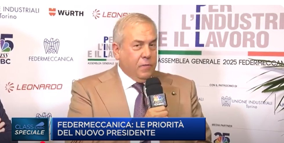 "Uno sguardo sul futuro dell’industria metalmeccanica - meccatronica italiana"

📺La due giorni dell’Assemblea Generale di #Federmeccanica 2025 "P.I.L. - Per l'industria e il Lavoro", raccontato nello speciale di <a href="/classcnbc/">Class CNBC</a>  a cura di <a href="/carlasignorile/">carla signorile</a> .

🗣️Protagonisti dello