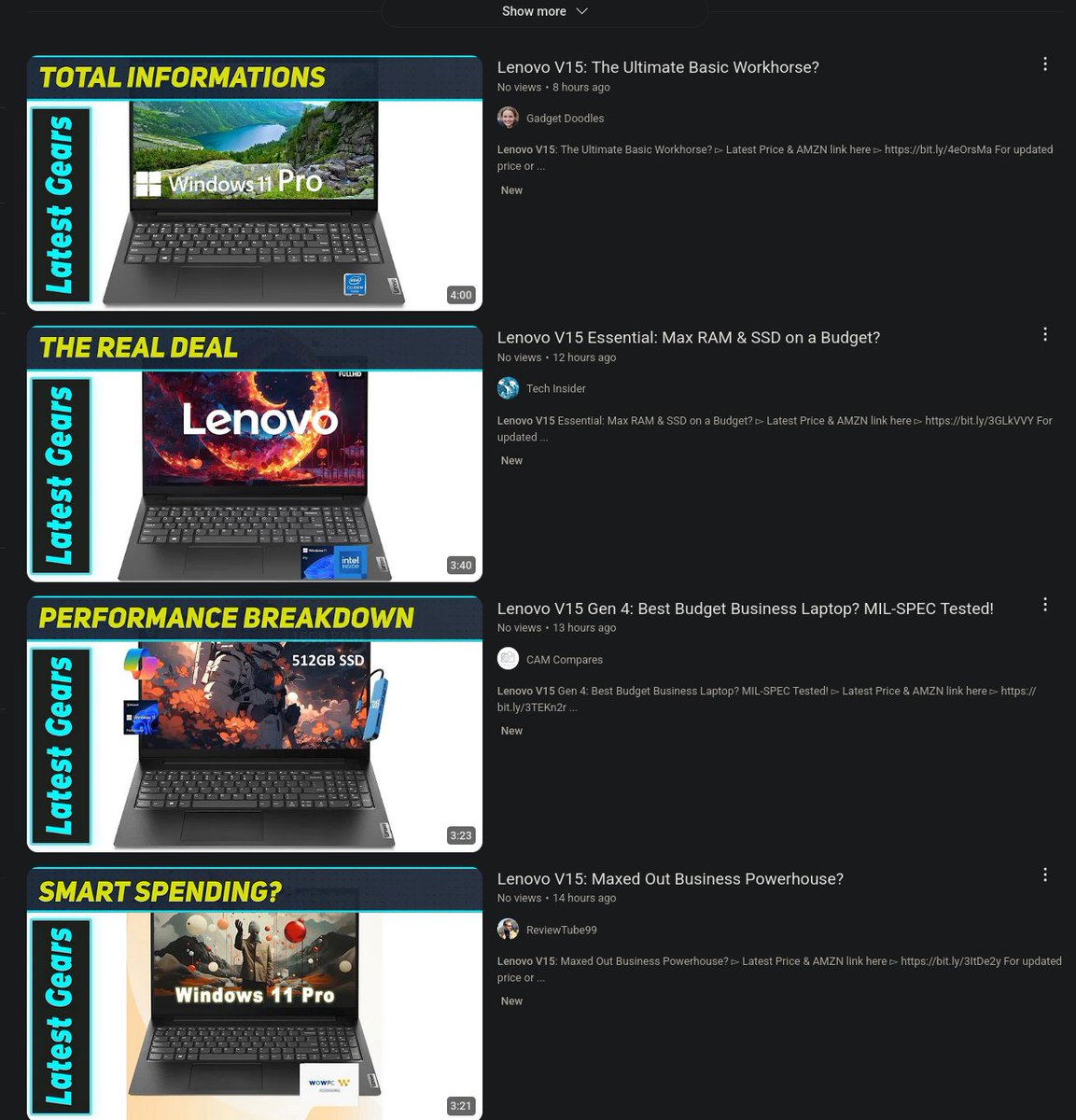 ivan_cukic's tweet image. YouTube is dead even without the new AI slop, these are all &apos;different&apos; channels. #bravenewworld #aldoushuxley #youtube