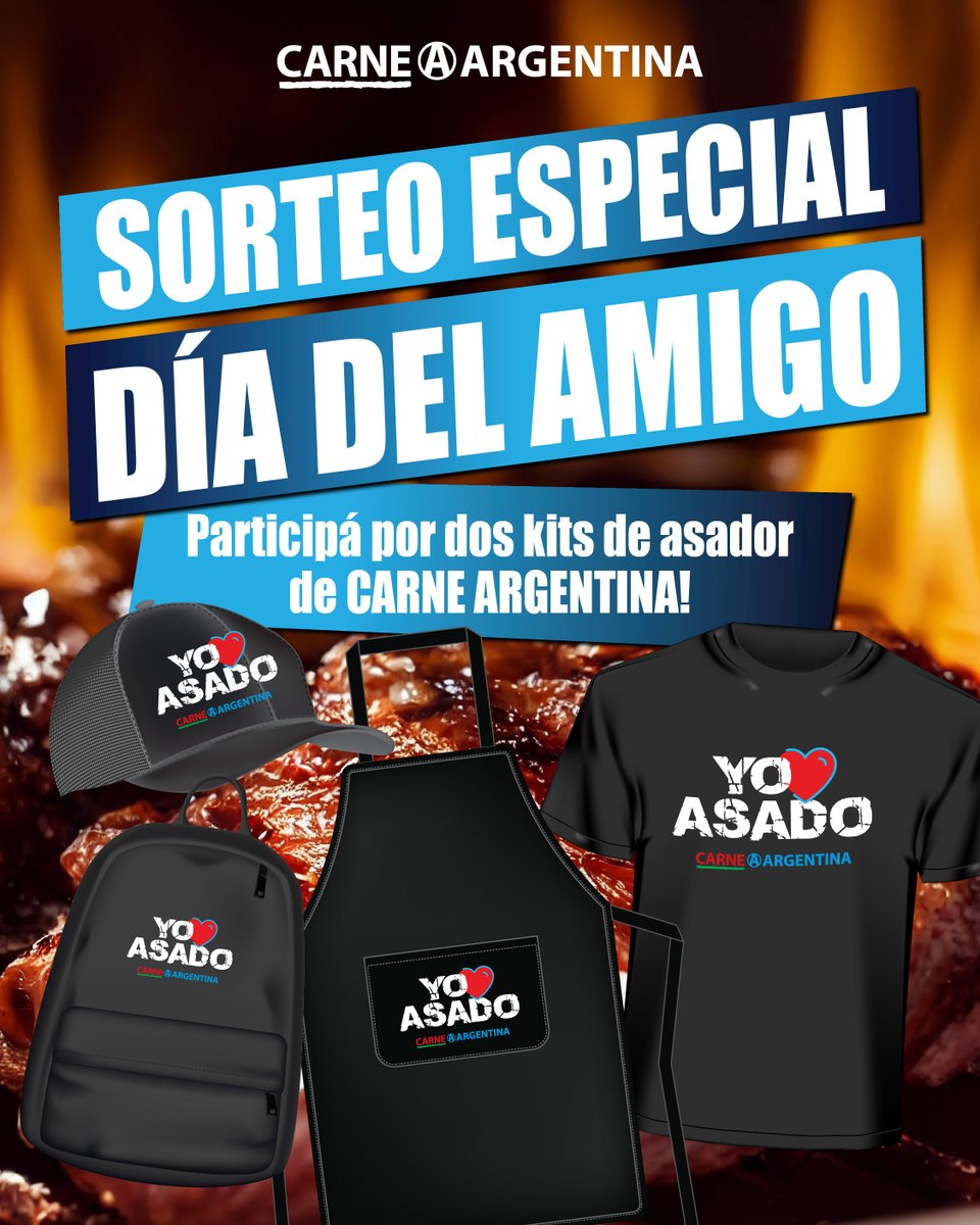 ¡No te pierdas este sorteo especial DÍA DEL AMIGO! Podés ganar dos kits de #CARNEARGENTINA: uno para vos y otro para tu amigo o amiga. ¡Participá en IG! 🤩🥩😉

instagram.com/p/DMGHV_EMxwS/…