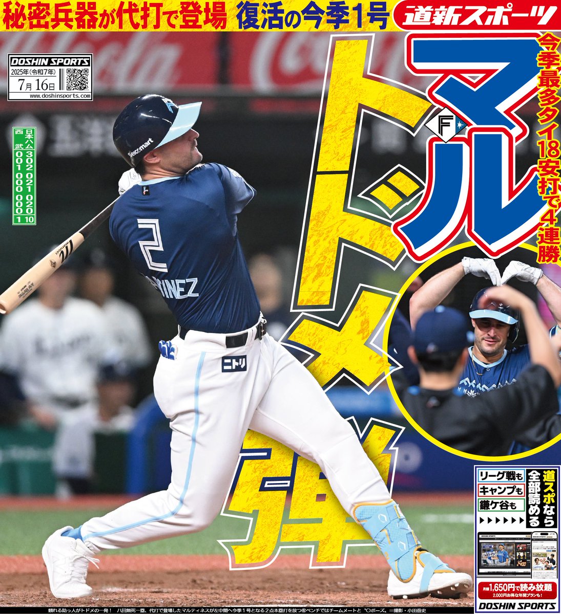 道新スポーツ Highlights by 道新スポーツ (@doshinsports) / X