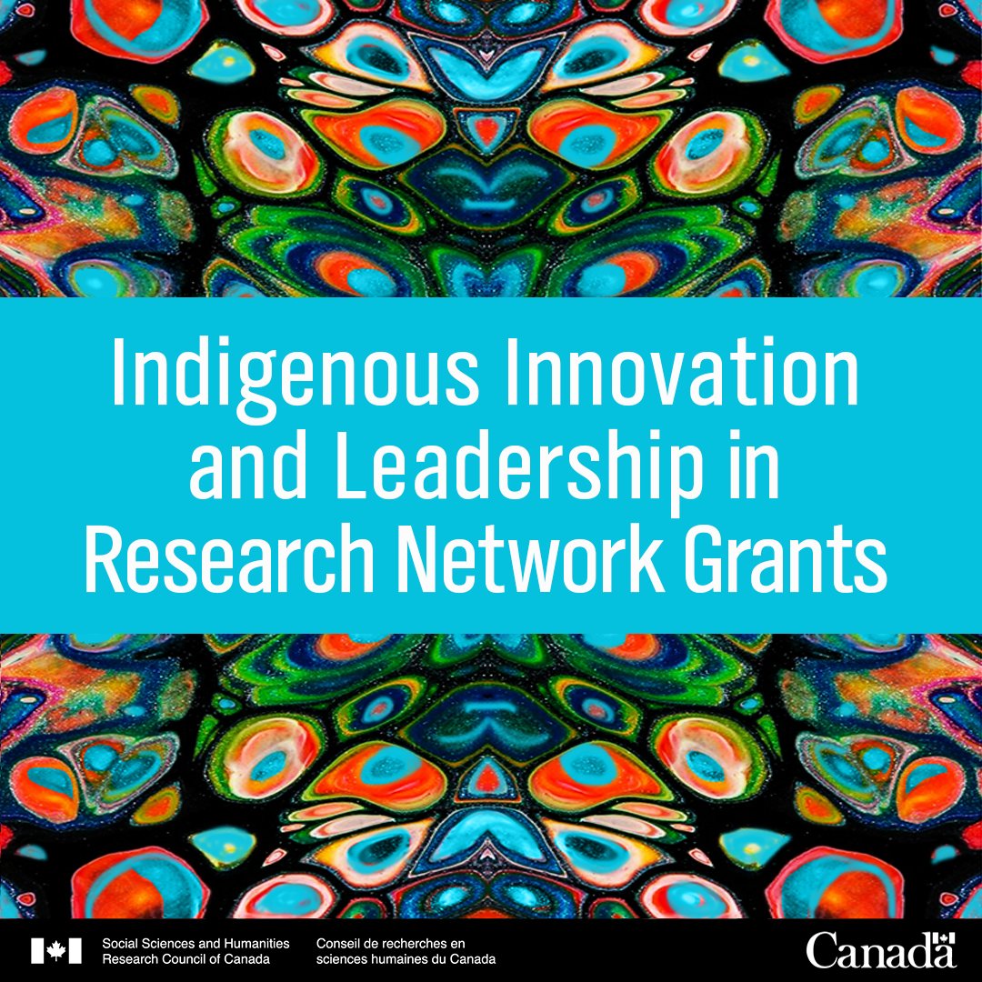 SSHRC_CRSH's tweet image. 📅 Join us on July 28 for a #webinar about Indigenous Innovation and Leadership in Research Network Grants —Stage 1: October 2025 Competition!
English: 1 p.m. to 3 p.m. (EST)
Link to webinar: sshrc-crsh.canada.ca/en/funding/opp…