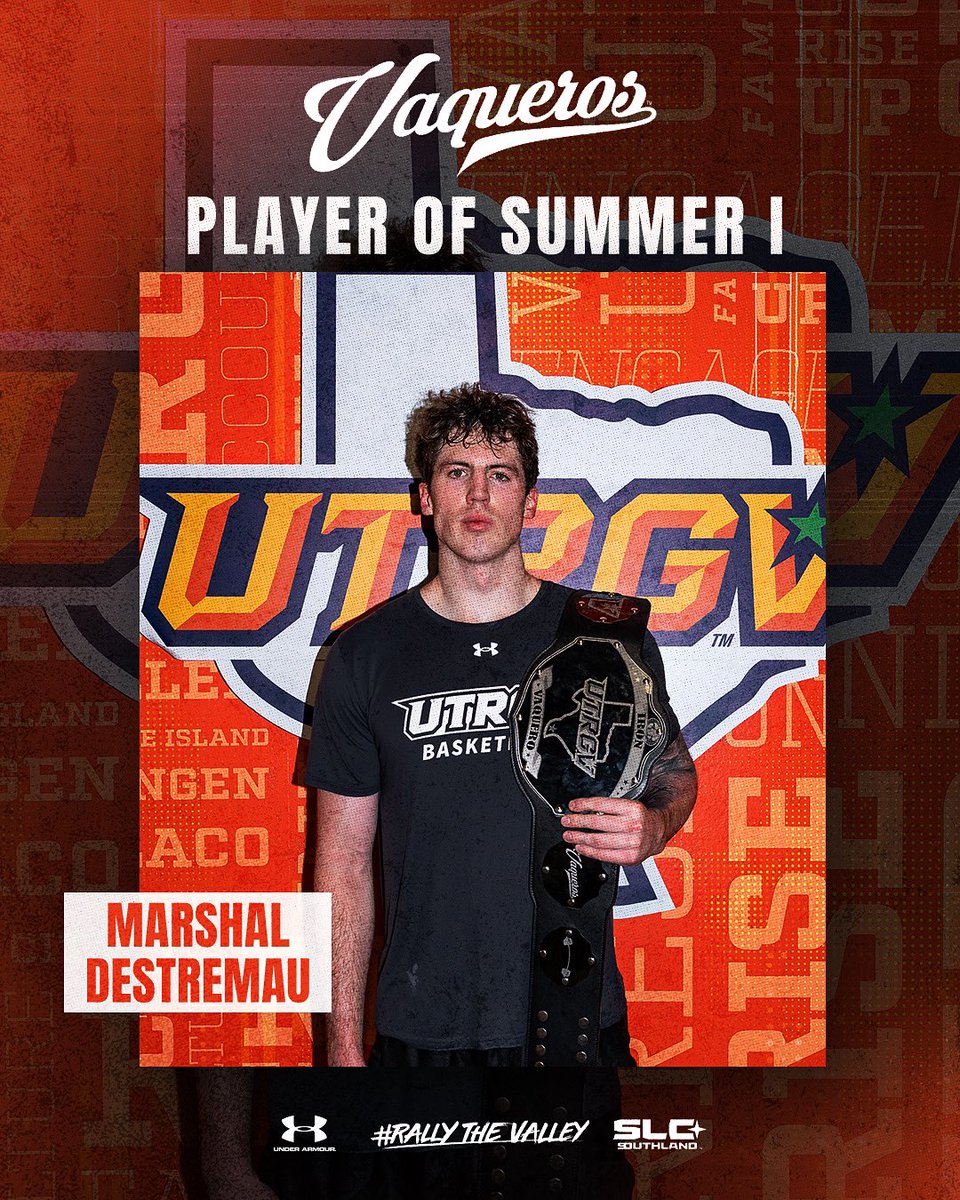 UTRGVmbb's tweet image. Started with a goal. Finished with results. 👏
Congrats to Marshal Destremau who is our Vaqueros Player of Summer I! 🙌
#UTRGV #RallyTheValley