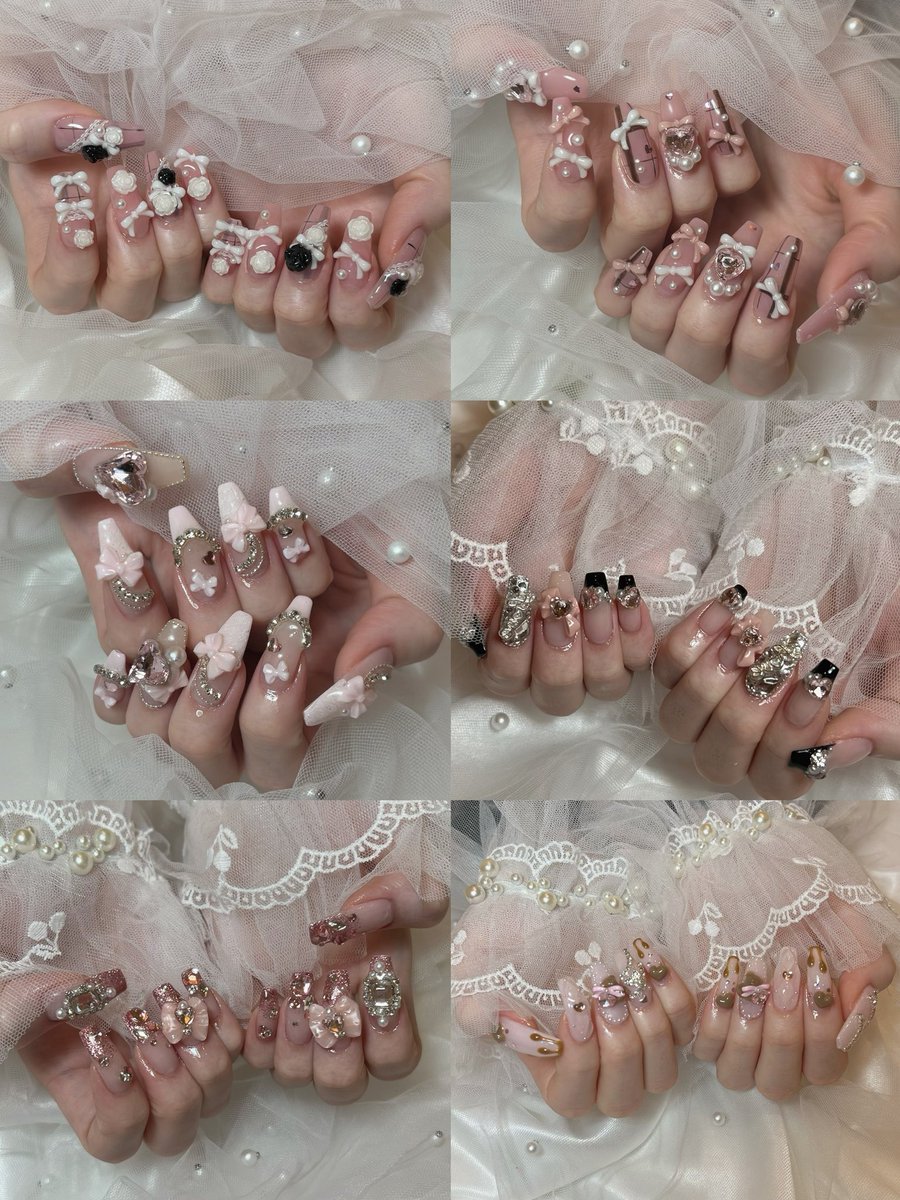 mil__19o's tweet photo. ここ2年のネイルかわいい〜でまとめてみたけどフットもハンドも毎回おまかせでもどタイプにしてくれてかわいすぎるなっ ̫ -⸝⸝˘♡
#ネイル https://t.co/AsYa3Meijg