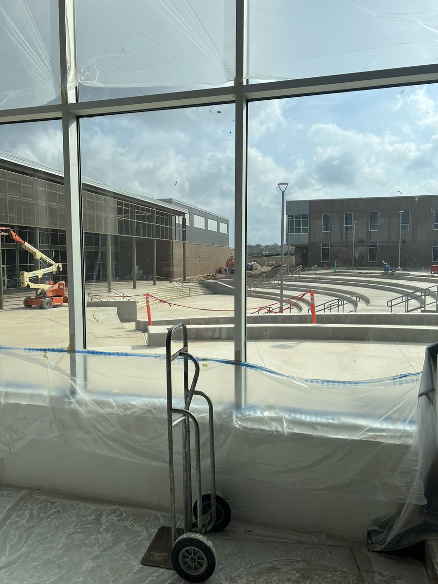 The amphitheater in the middle of our courtyard will host pep rallies, outdoor concerts, and more!  We are so excited to meet our Cobra family. Stay tuned for more announcements. #cobrapride #JISD