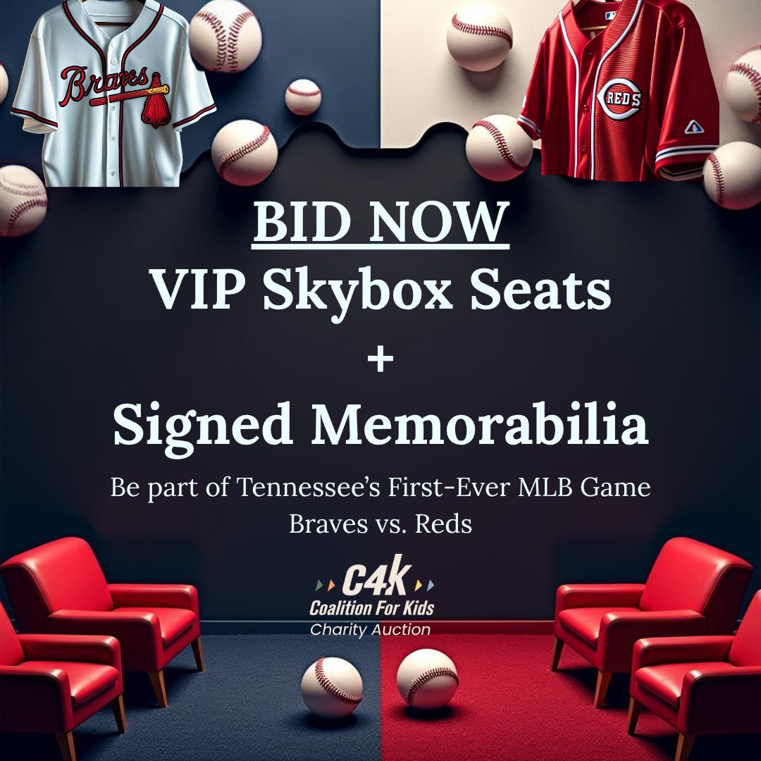 Bid now to win a once-in-a-lifetime experience at Tennessee’s first-ever Major League Baseball game! 
2 Skybox seats
Bidding closes July 24 @ 8 PM
Tap the link and start bidding now: events.handbid.com/auctions/2025-…