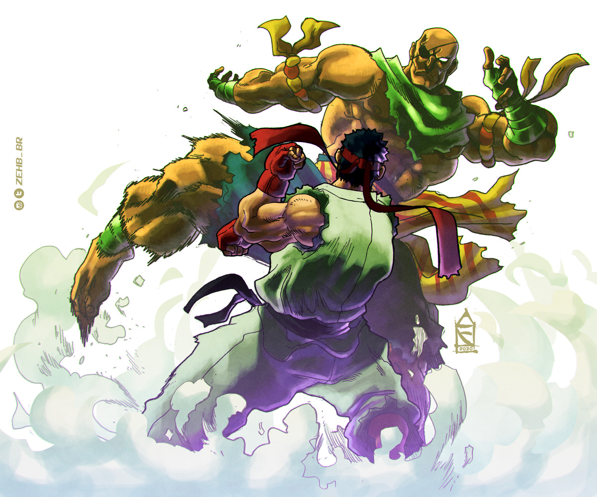 Zehb_BR's tweet image. Maaaannn, the Sagat trailer was just epic! The Muay Thai emperor returned stronger than ever!
I will post some old drawings with him, but probably will do a new one sooner.