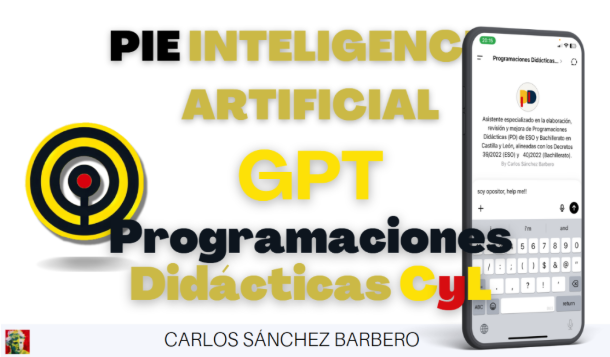 carloseducacyl's tweet photo. 🚀 Tras las #OposSecundaria nace otro GPT: tu asistente experto para crear y revisar Programaciones Didácticas en CyL 📚✅ Cumple Decretos 39/40, Órdenes 424/425 y Guía PD. Ideal para inspectores, profesores, jefes de estudios y ¡para interinos! #PIELabIA
https://t.co/xDOSI8bcYt https://t.co/owsys0OPmc