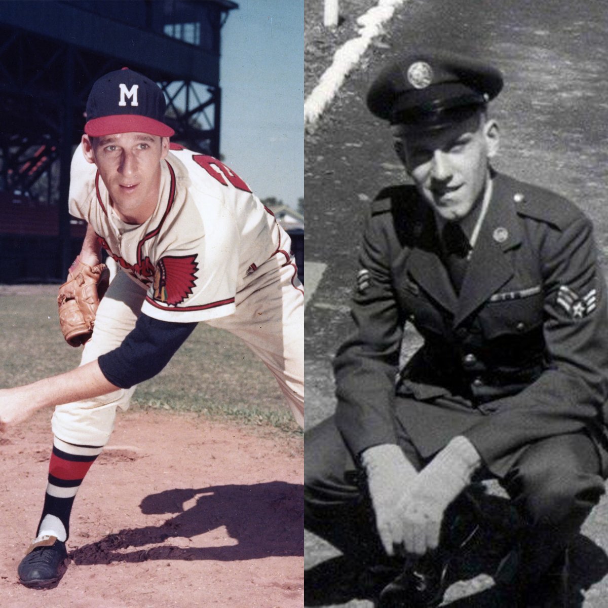 USArmyMuseum's tweet image. “The Army taught me about challenges... I take everything in baseball and life as a challenge.” – Warren Spahn #HOF pitcher & #WWII vet.
#DYK @MLB legends like Spahn, DiMaggio, Greenberg and Robinson served in the @USArmy during WWII.
#AllStarGame2025 #ArmyHistory