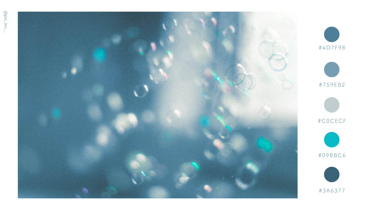 pic_kn__'s tweet image. 青のパレット