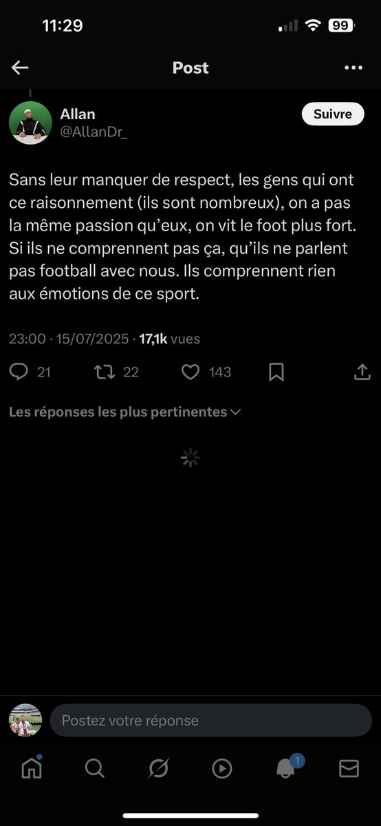 erkojl's tweet photo. @AllanDr_ @TrelluyerS @kakarottoprime Le premier tweet auquel je te répond ou tu es hautain, t’aurais pas la même énergie dans la vraie vie reste tranquille derrière ton écran comle d’habitude https://t.co/Rcm5622lSZ