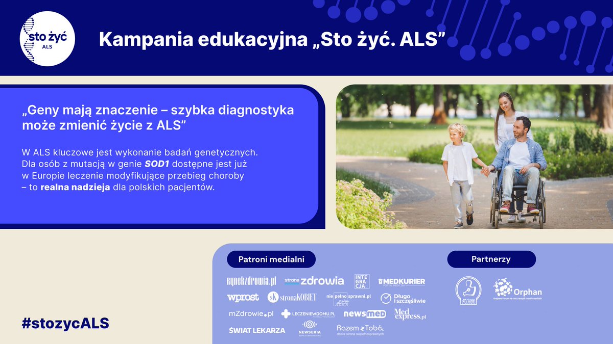 Geny mają znaczenie – szybka diagnostyka może zmienić życie z #ALS. Więcej na tiny.pl/gj2ywv-4