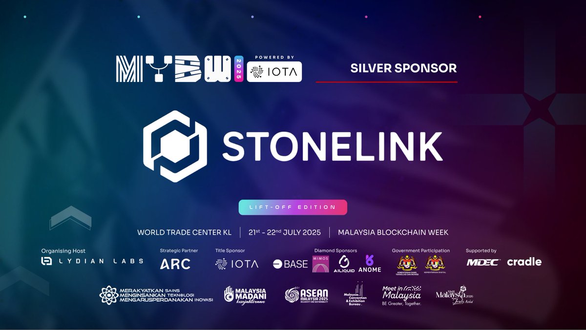MY Blockchain Week (@malaysiabcw) on Twitter photo 🪙 Welcoming <a href="/StoneLink_Cloud/">StoneLink Official</a> as a Silver Sponsor for #MYBW2025!
StoneLink provides end-to-end digital infrastructure and fintech solutions — from cloud and networking to trading, custody, and compliance. Trusted by Web3 and traditional enterprises alike, they deliver scalable 🪙 Welcoming <a href="/StoneLink_Cloud/">StoneLink Official</a> as a Silver Sponsor for #MYBW2025!
StoneLink provides end-to-end digital infrastructure and fintech solutions — from cloud and networking to trading, custody, and compliance. Trusted by Web3 and traditional enterprises alike, they deliver scalable